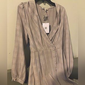 Lavender tweed dress